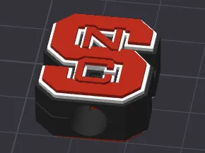 NC State Block S Hoodie Bead