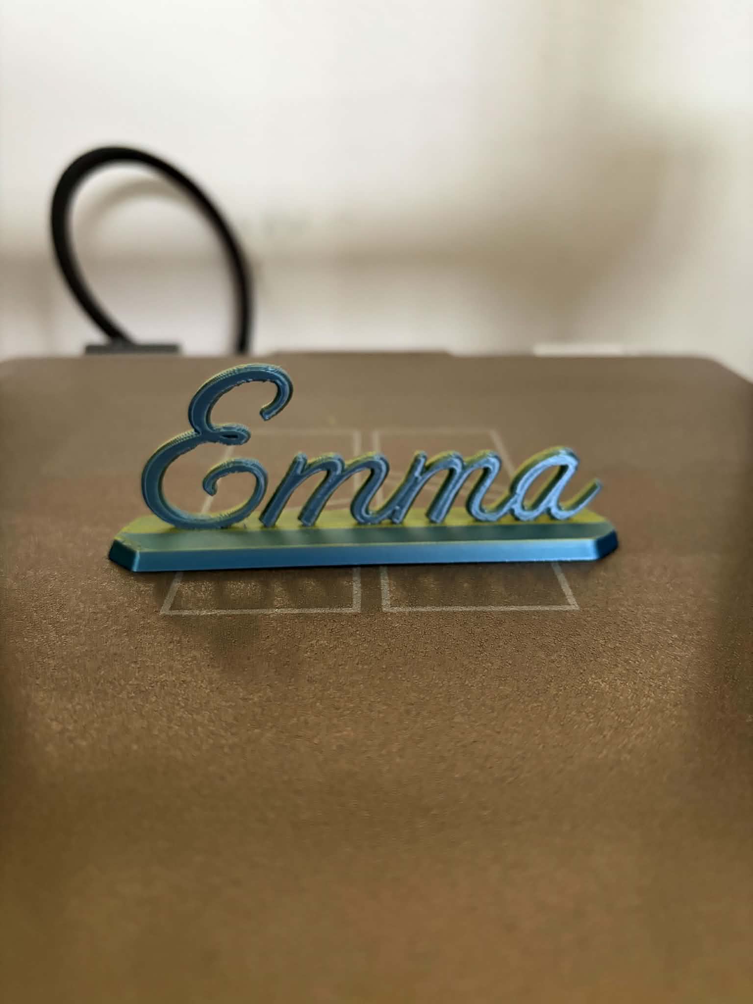 Miniatura 1 do modelo 3D Personalized Script Name Emma Sign