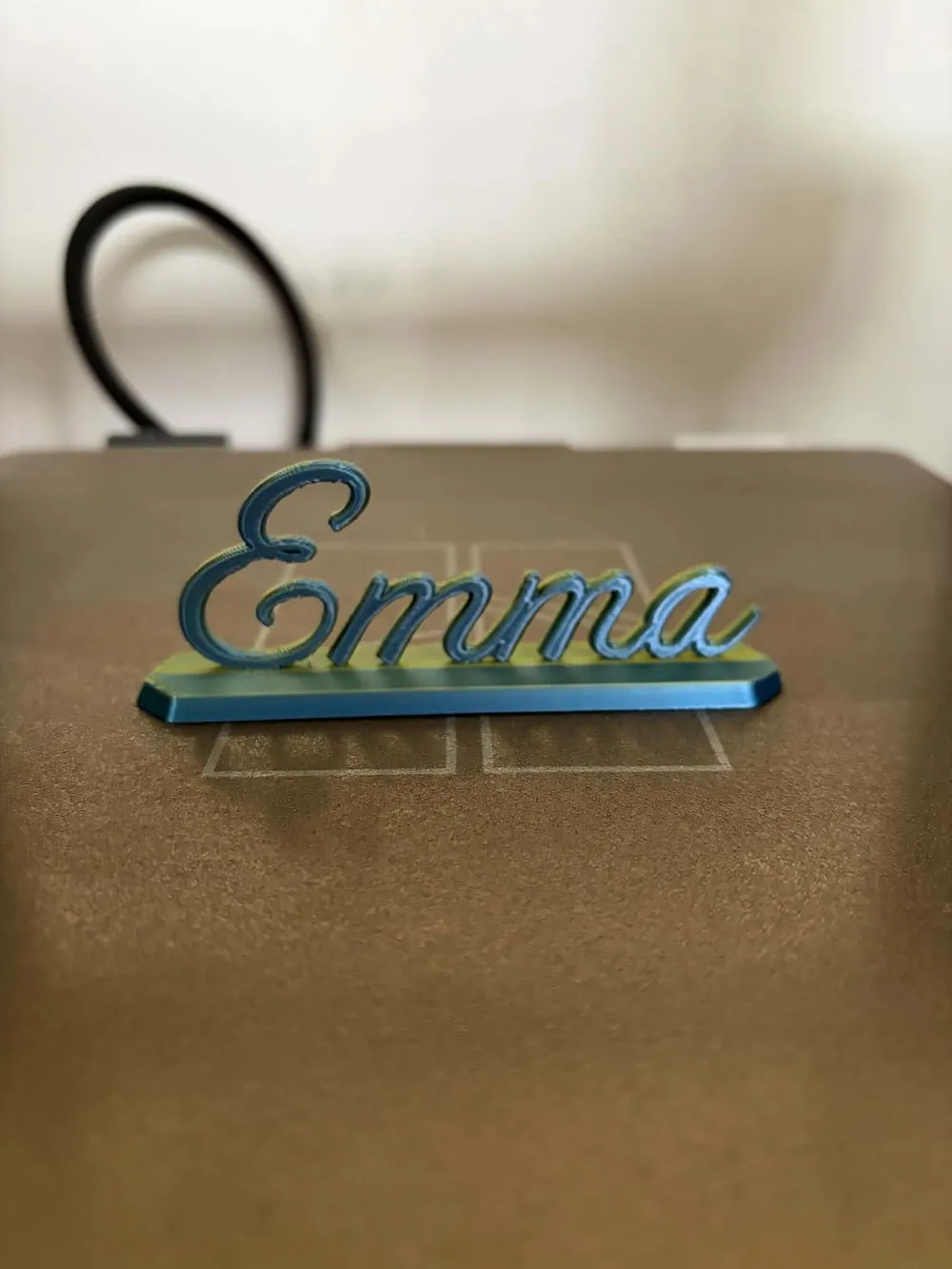Miniatura 3 do modelo 3D Personalized Script Name Emma Sign