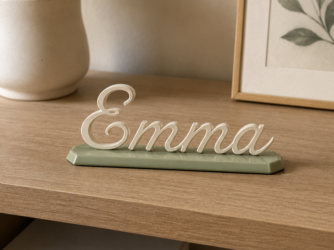 Personalized Script Name Emma Sign