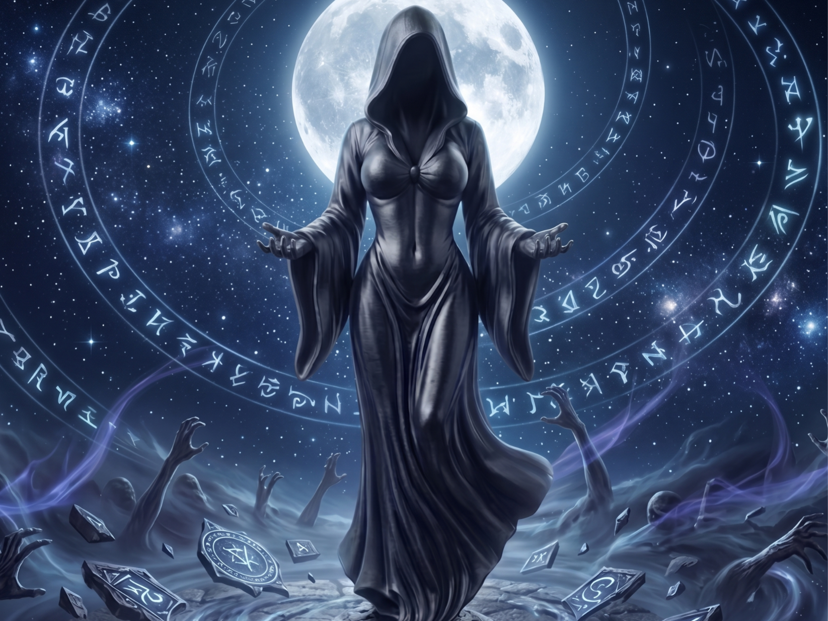 Lady Grim Reaper Statue