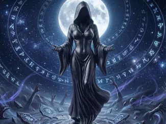 Lady Grim Reaper Statue