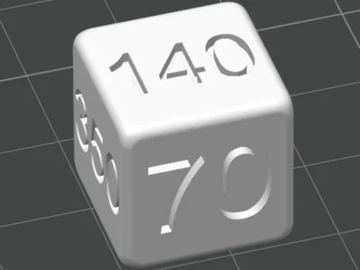 Dé dégâts 70 à 420