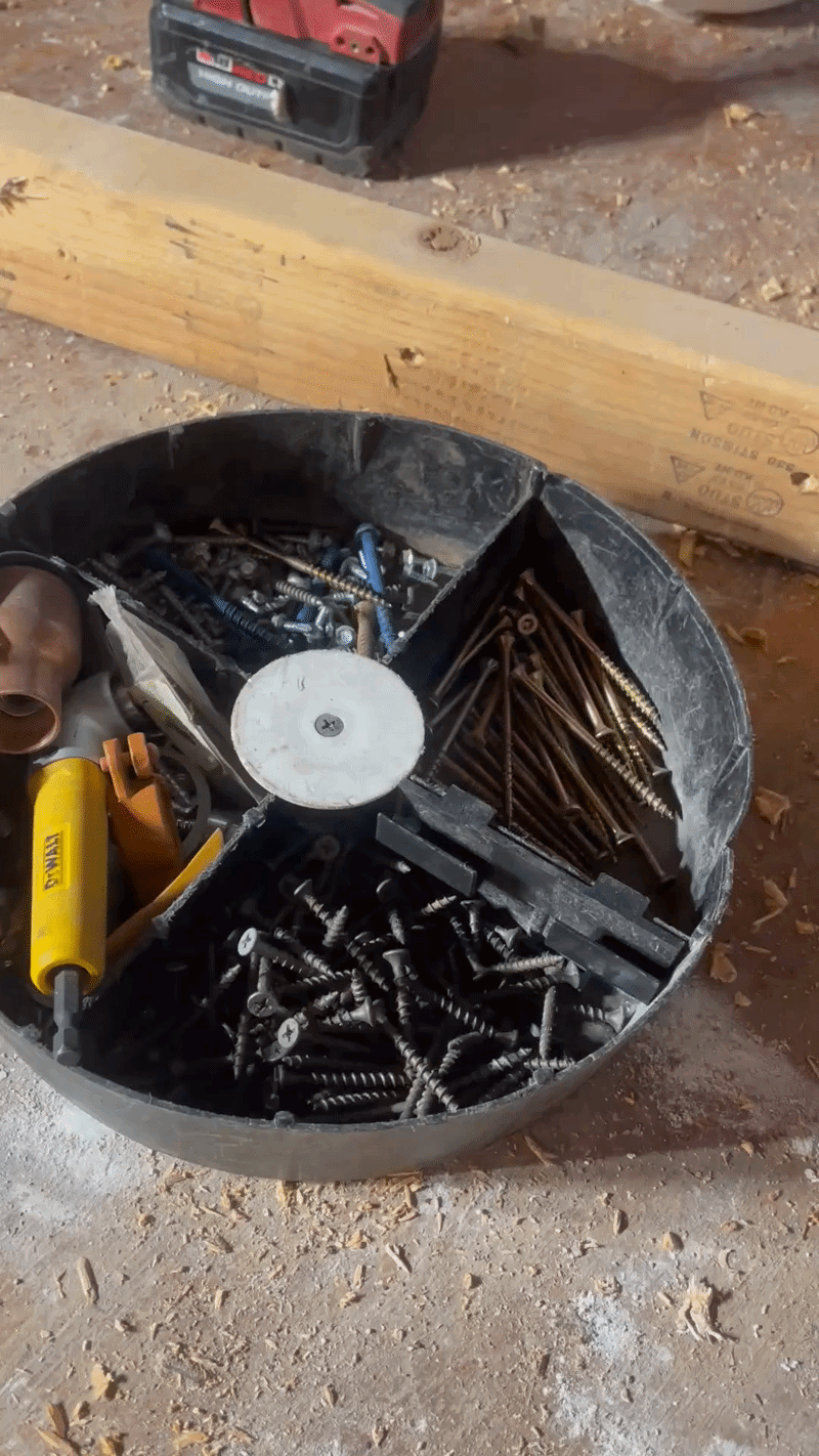 Bucket Tray Drill Bit Slot
