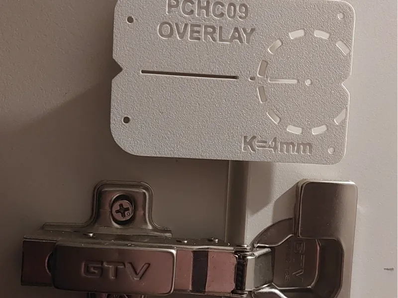 Parallel hinge TEMPLATE ECHC09 OVERLAY K=4