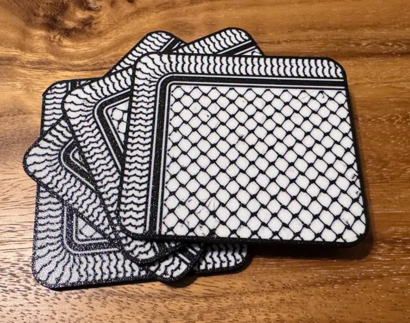 Palestinian Keffiyeh Coasters