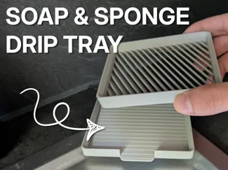 Soap & Sponge Tray | With Dripping Tray!