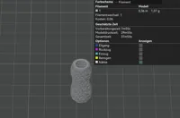 0.12mm layer, 0 walls, 25% infill