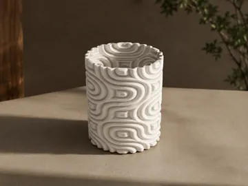 Maceta decorativa: RippleBloom Planter v2 — vista de referencia 3