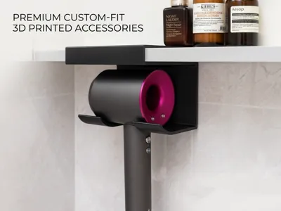 Under Mirror Cabinet Hairdryer Holder