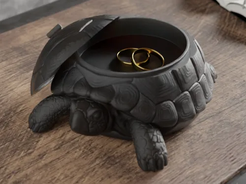 Porta-Joias em Formato de Tartaruga