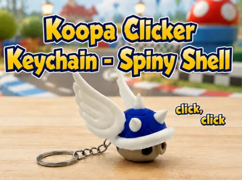Llavero: Koopa Clicker - Keychain - Spiny Shell with Wings — referencia de MakerWorld