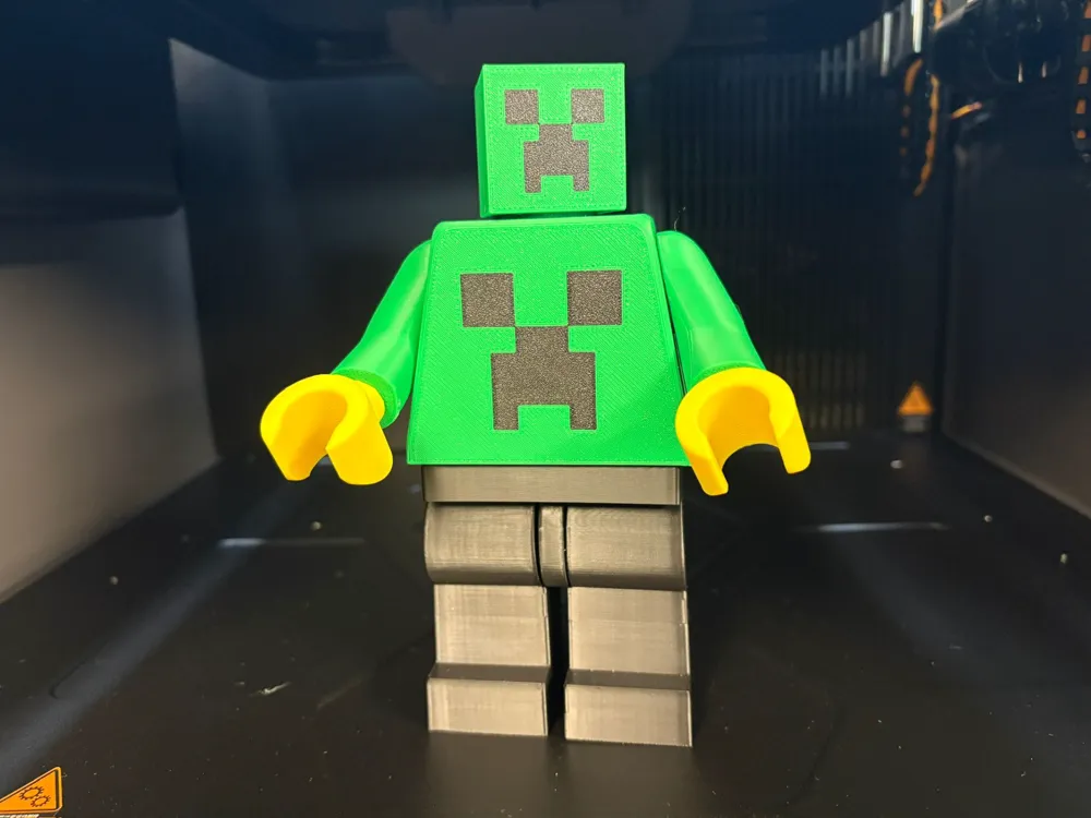 Modelo para impresión 3D: Creeper Kopf für 20cm Brickman Figur 500%. Referencia del modelo original.
