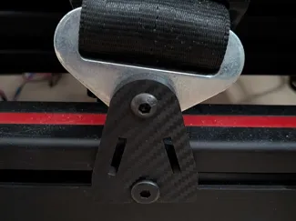 lap belt attachment - alu simracing rig