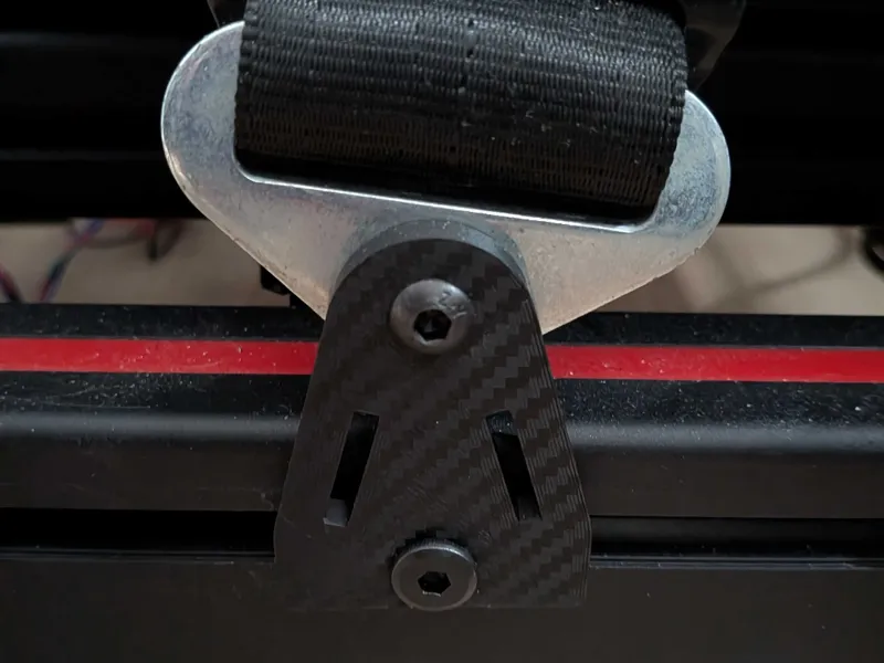 lap belt attachment - alu simracing rig