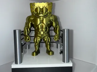 Wrestling Spongebob mit Mini Ring zum Aufstellen