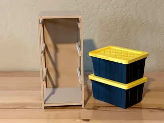 Mini Storage Tote Rack
