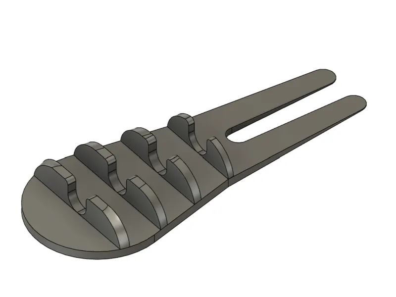 Divot tool with tee height holes
