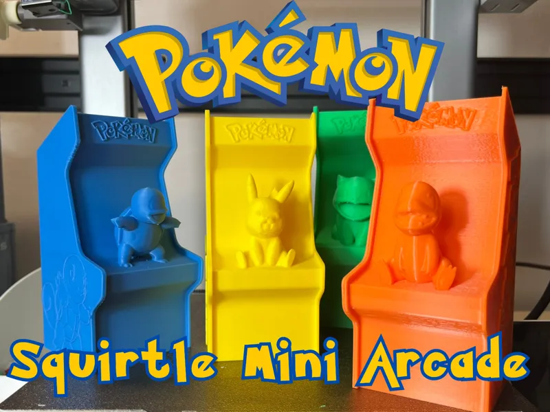 Mini Arcade Pokémon 3D – Squirtle Edition