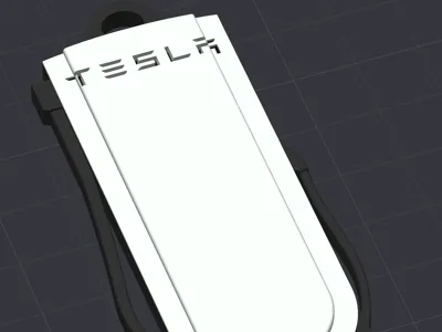 Tesla Supercharger V4 Keychain