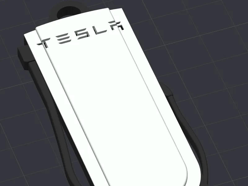 Tesla Supercharger V4 Keychain