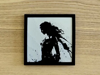 Wonder Woman Silhouette - HueForge