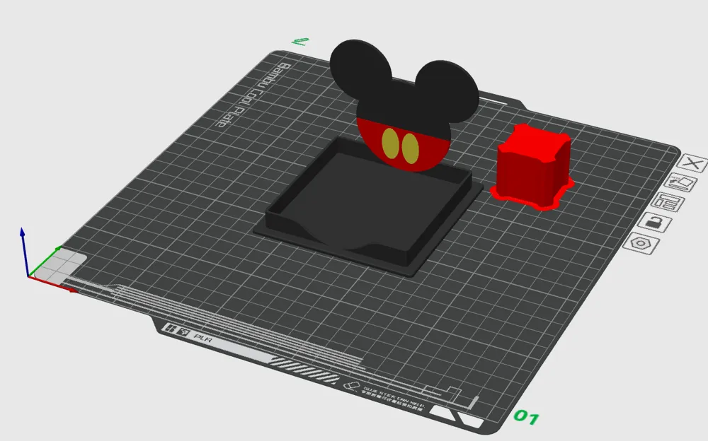 Mickey Mouse Sticky Note Holder - Free 3D Print Model - MakerWorld