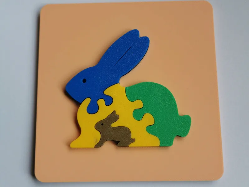 Rabbit Puzzle for Kids | Educational Puzzle
