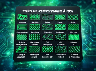 Présentation des types de remplissages 3D