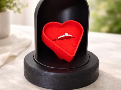 Valentine's Day Heart Jewelry Box