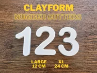 ClayForm numbers - Large