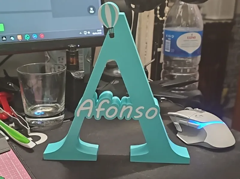 Letter A and Afonso Name