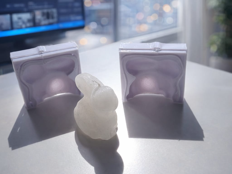 Bunny candle mold