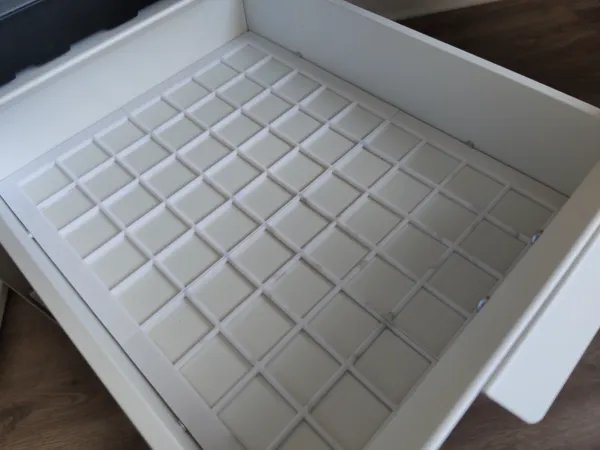 Plaque de base Gridfinity allégée pour caisson Ikea Trotten