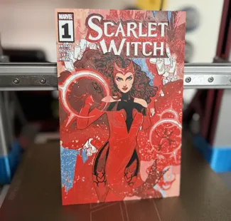 Scarlet Witch Comic Cover Hueforge