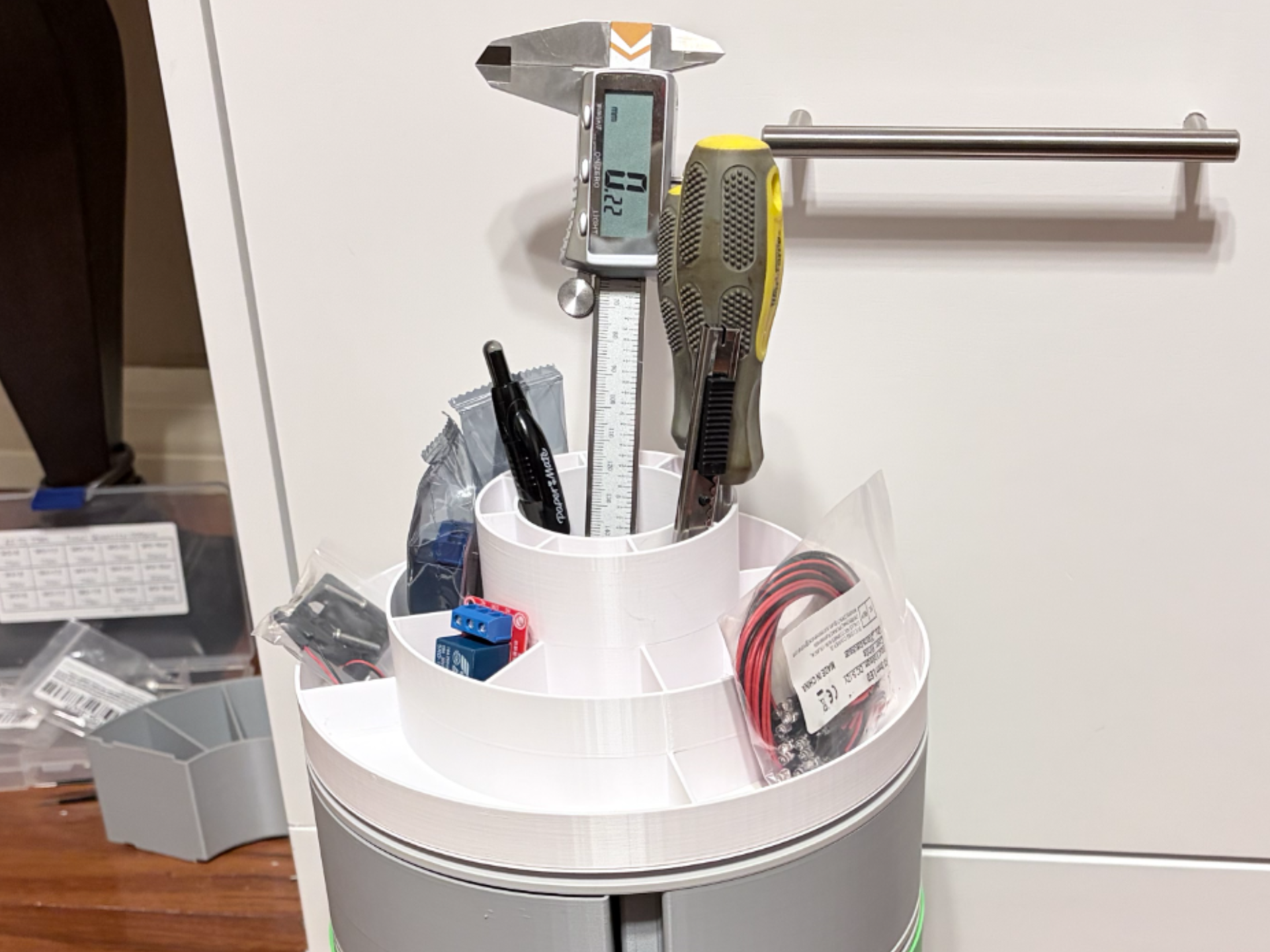 Bambu Spool Storage Organizer - Tool Holder Add-On