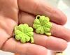 Knit Clover Charm with loop