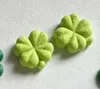 Smooth Clover Charm stud