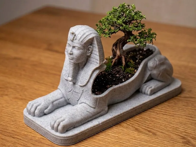 Ancient Egypt: Great Sphinx Planter (with drain)