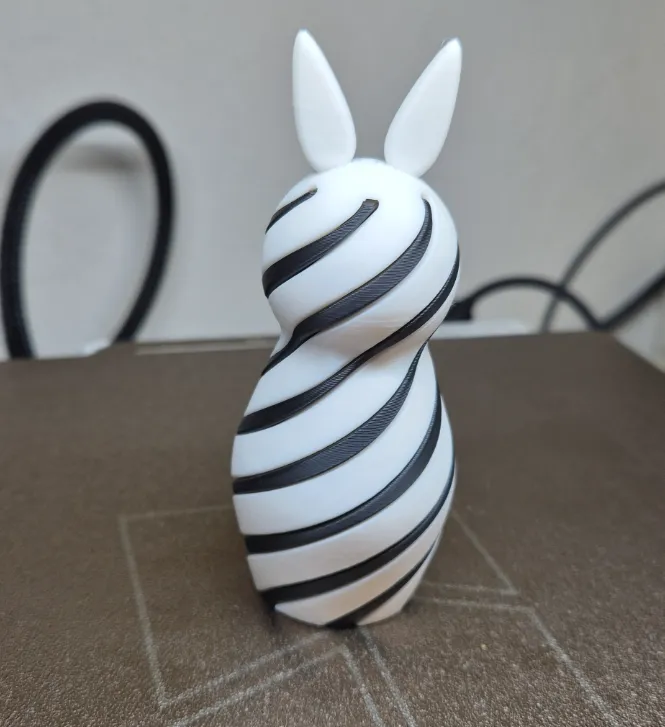 V1 Easter Bunny Decoration spiral / vortex