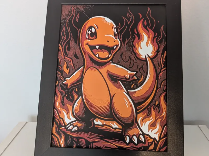 Charmander Pokemon 6x8 Hueforge