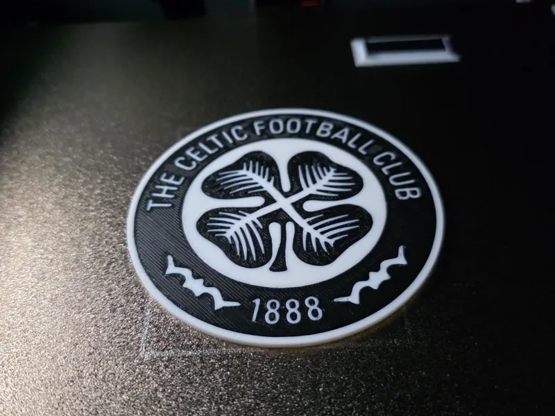 Celtic FC Black and White Coaster