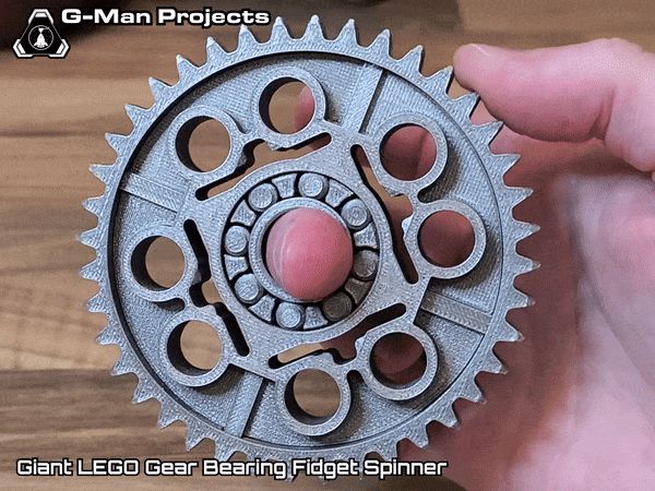 Giant LE-GO Technic Gear Fidget Spinner 