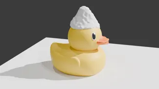 Cute rubber duck
