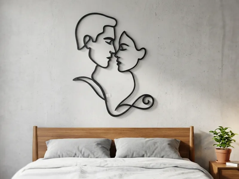 Wall Art Lovers Kiss – Decorazione da Parete