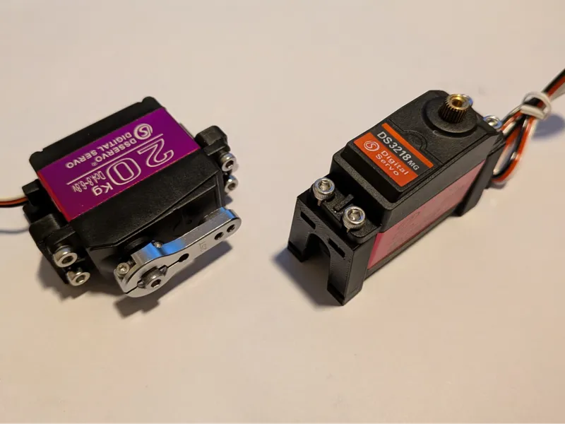 Standard Servo Mounts - Horizontal and Vertical
