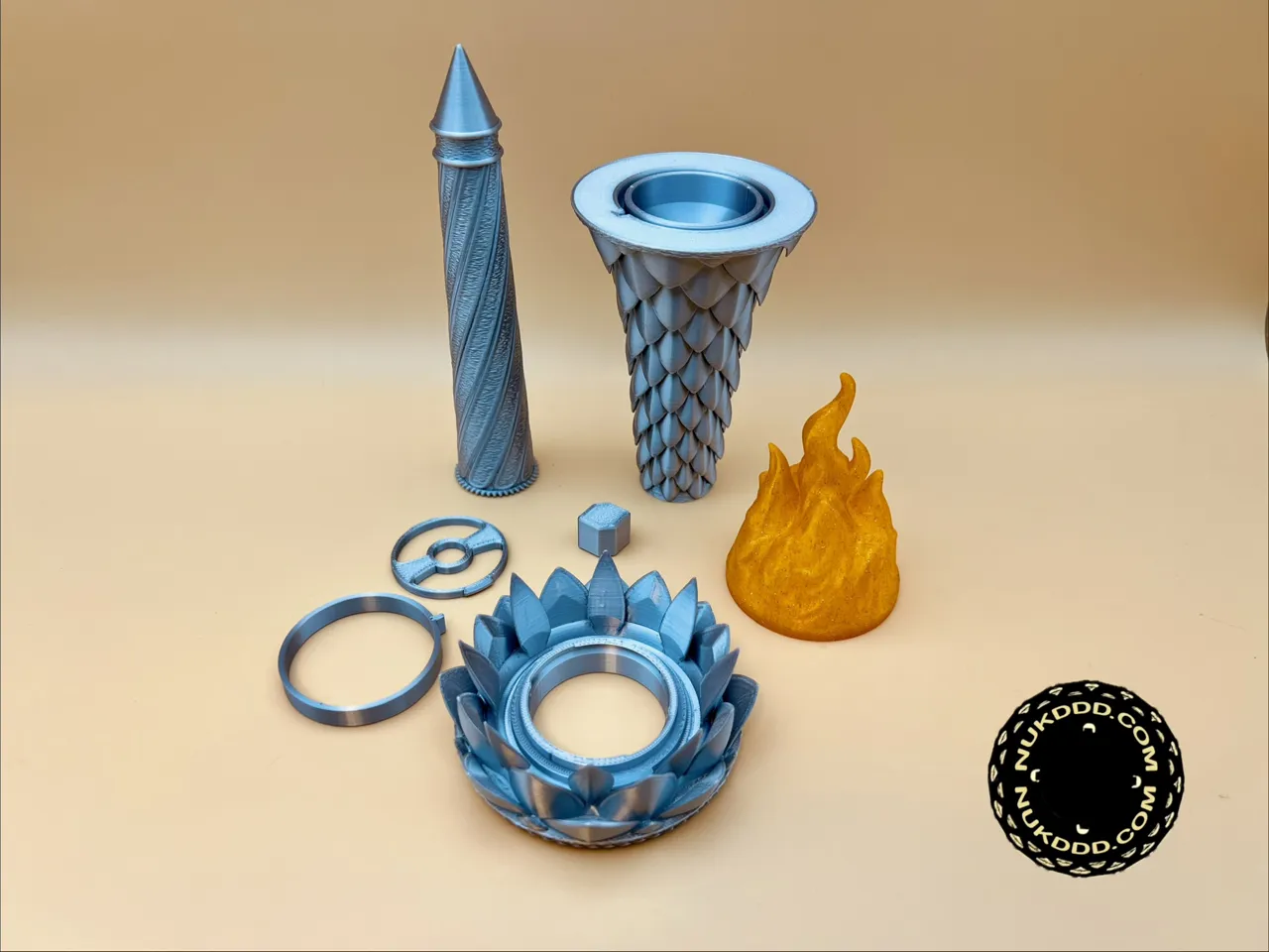 Dragon Scale Torch Detachable Wall Sconce view 3