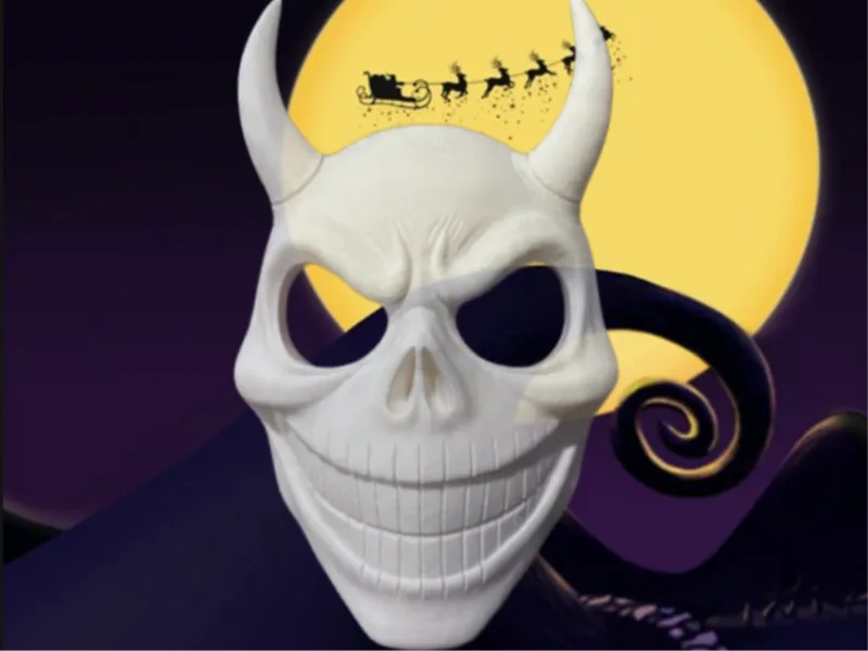 Jack Skellington Hannya Mask