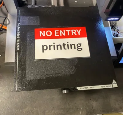 no entry printing sign