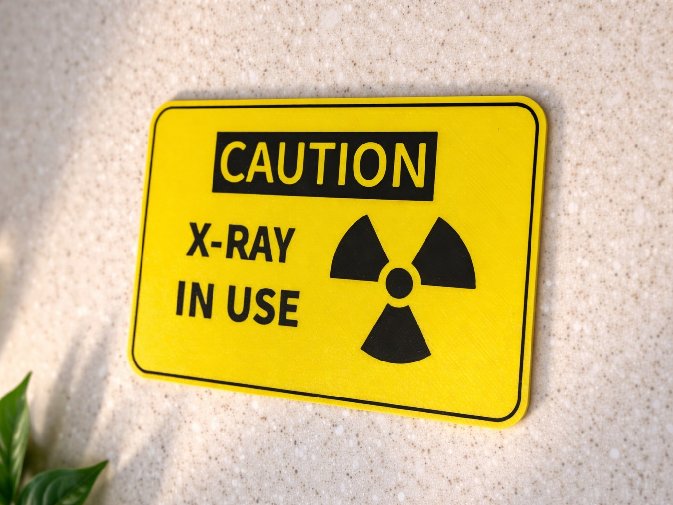 Caution X-Ray in use sign 